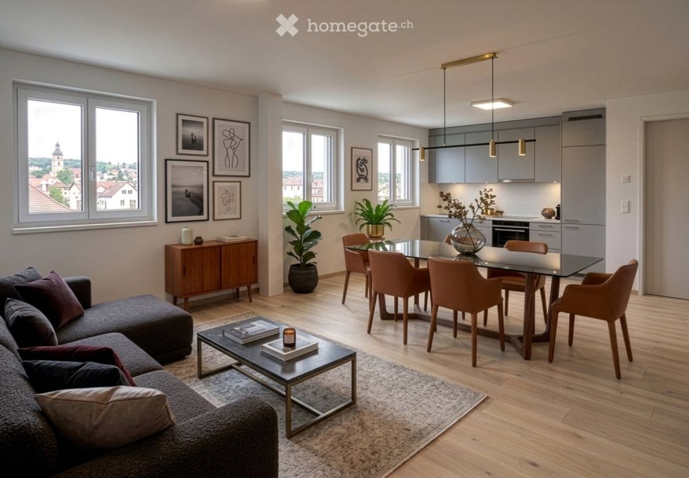 Moderne 3.5-Zimmer Erstbezugswohnung in Böztal ab 1.Dez 2026 - Bild 1