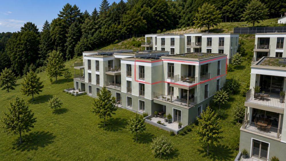 TILIA | Wohnen mit 180° Seesicht - 3.5-Zimmer Attikawohnung im Eigentumsstandard - Bezugsbereit ab 5. Oktober 2026 - KI-Umgebung (da noch im Bau)