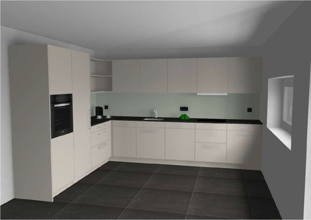 Erstbezug nach Neubau - moderne 4.5-Zimmerwohnung - Visualisierung Küche