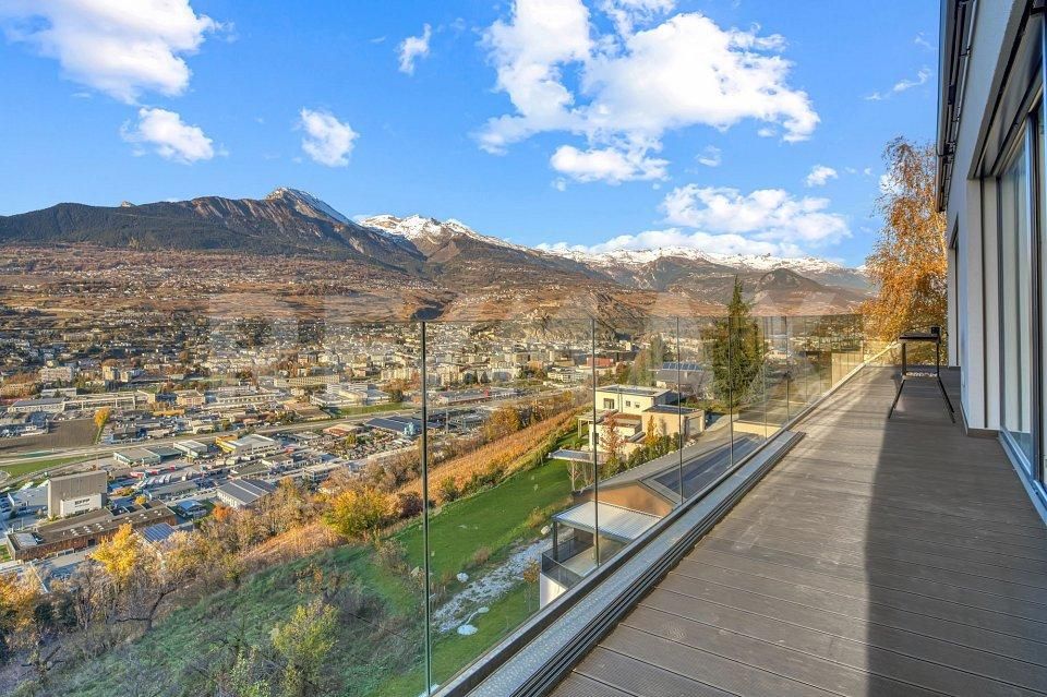 Villa neuve 2025 | Duplex 4.5p 151m² terrasse vitrée | Vue vallée du Rhône — Hauteurs de Sion - Maison 4.5 pièces - image - 2