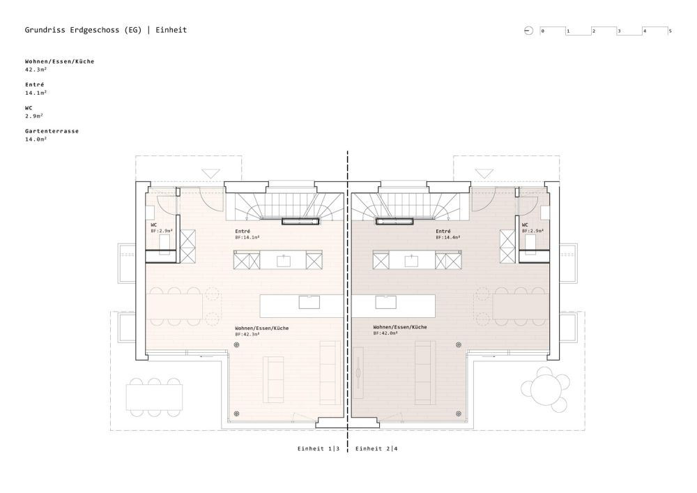 Neubau 5.5 Zimmer-Doppel-Einfamilienhäuser in Heimberg - Bild 6