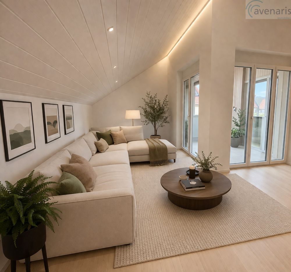 2.5 Zimmer Wohnung im Herzen von Magden - Wohnzimmer Visualisierung