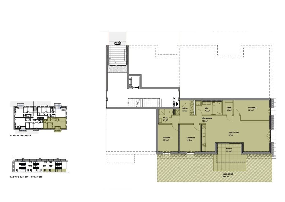 Joli appartement neuf de 4,5 pièces dans un cadre verdoyant - Bild 3