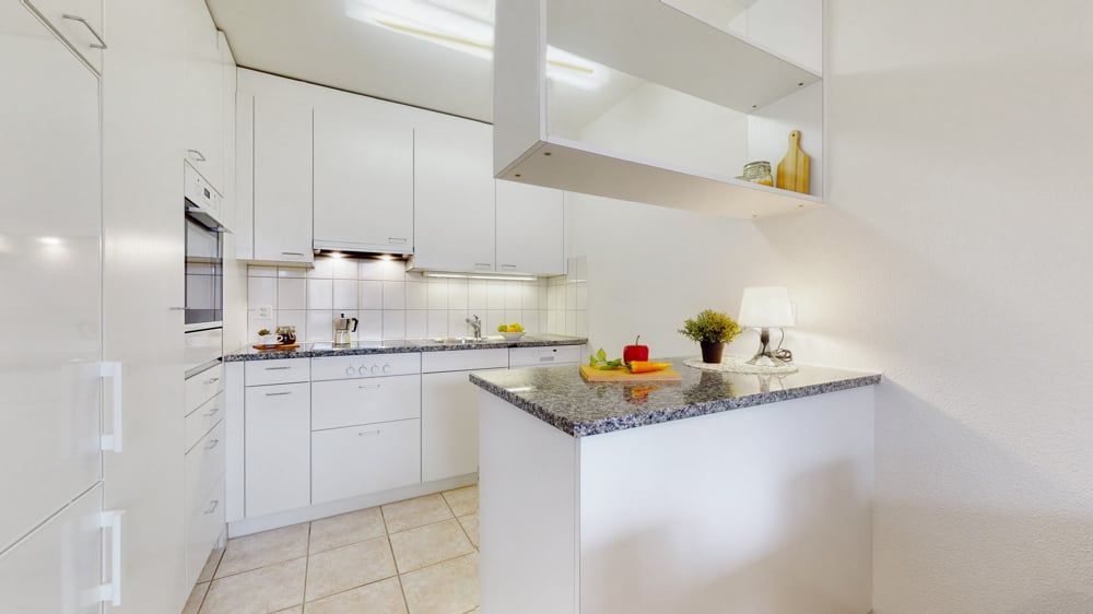 Helle Familienwohnung in grüner Umgebung - Küche