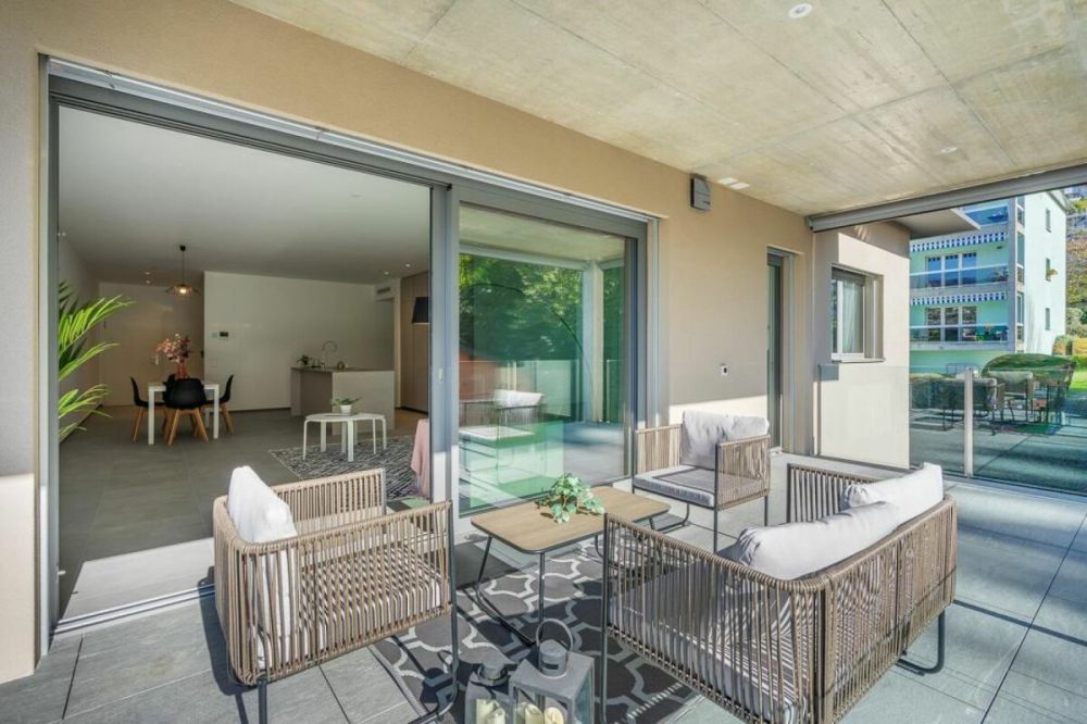 PREGASSONA · ELEGANTE 4½ LOCALI  CON TERRAZZA COPERTA E FINITURE DI PREGIO - Bild 3