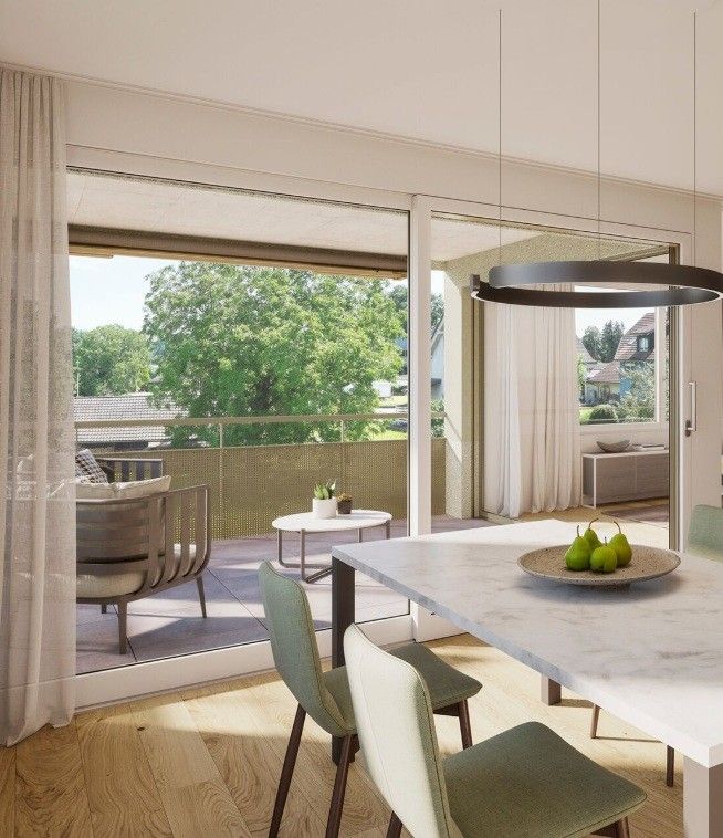 4.5-Zimmer-Neubauwohnung mit Seesicht und grossem Balkon in Güttingen - Bild 1