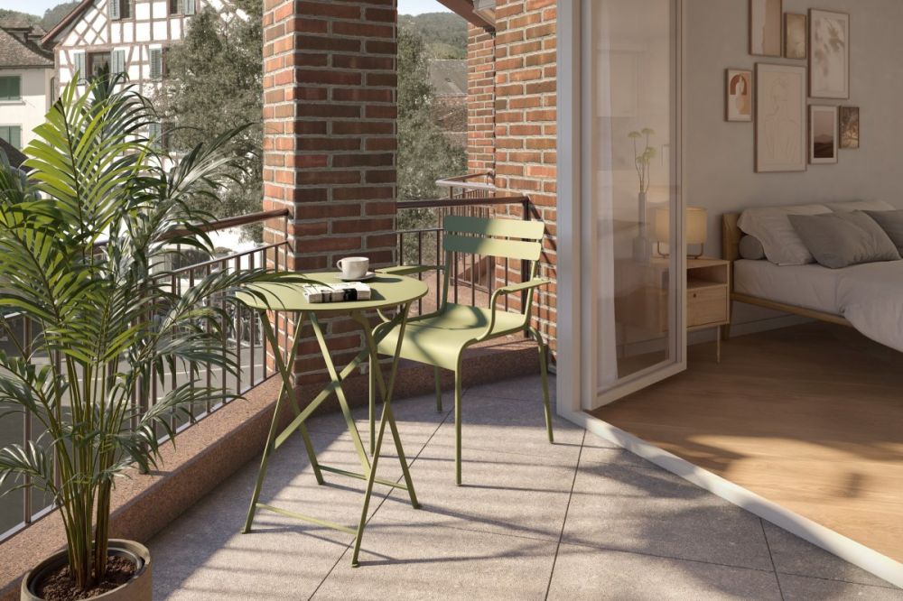 Klimatisierte 2.5 Zimmerwohnungen mit Concierge, Fitness und Pool - Balkon.jpg