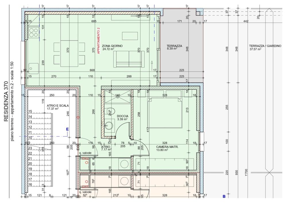 Prima locazione 2.5 locali con ampia terrazza a Lumino - Bild 2