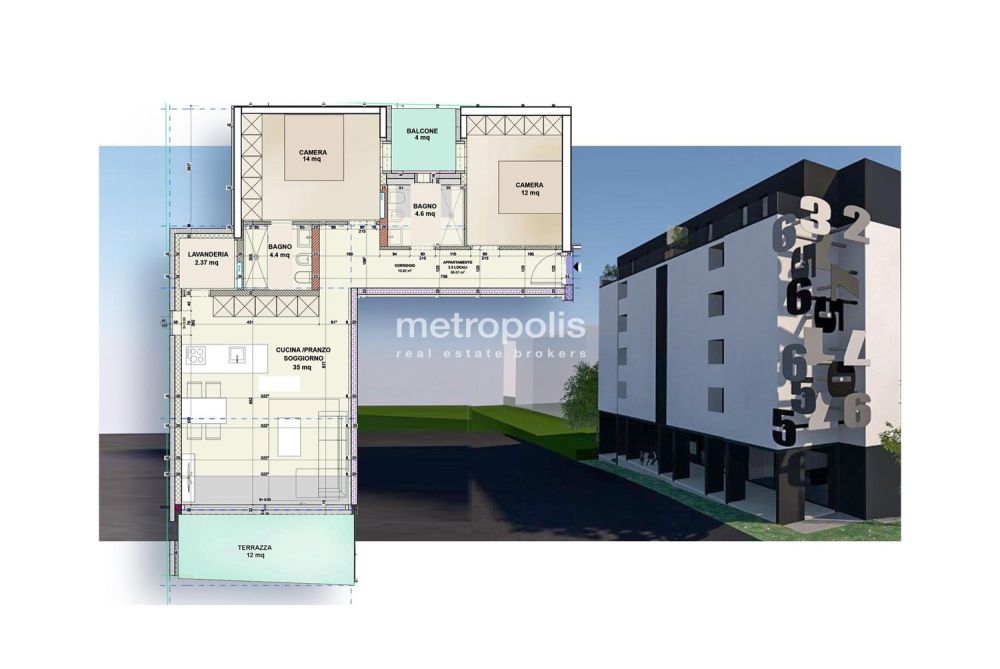 NUOVO 3.5 LOCALI ALTO STANDING VISTA LAGO A LUGANO MASSAGNO - Bild 1