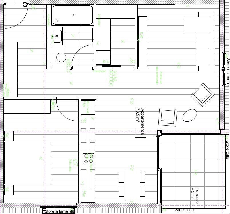 APPARTEMENTS NEUF 2.5 PIÈCES  AU 3e ÉTAGE À SIERRE - Appartement No 56 Sud-Ouest