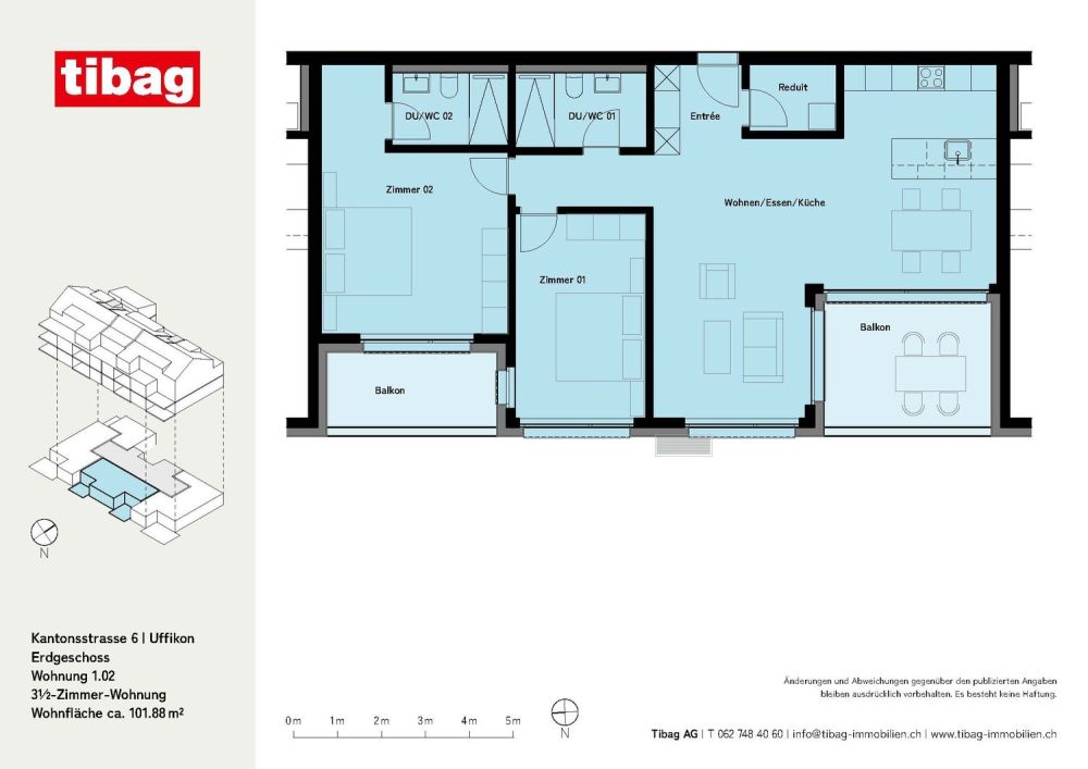 Moderne Wohnung in Uffikon LU zu vermieten - Bild 8