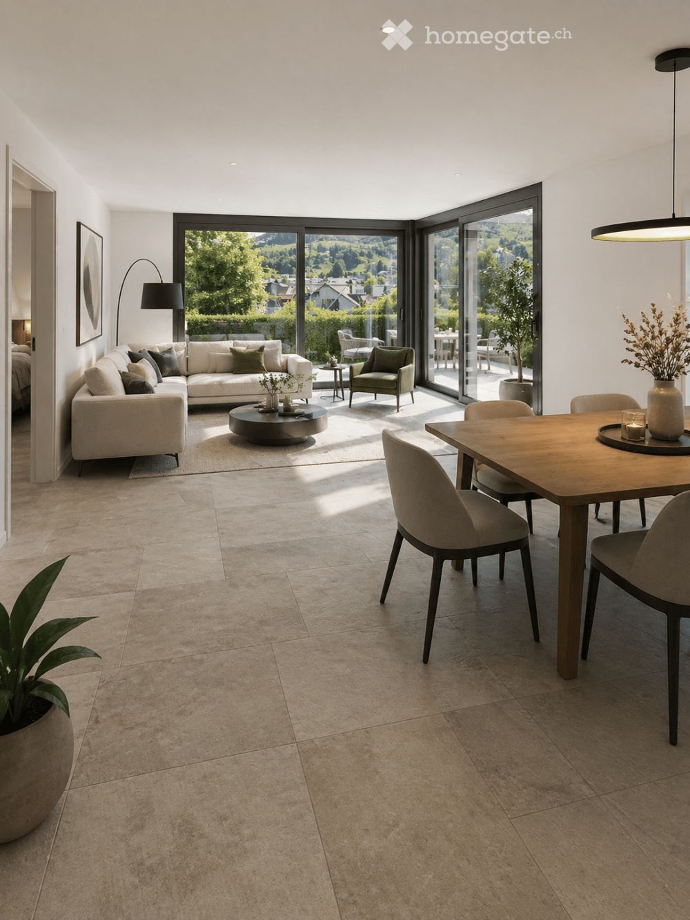 drei 3.5 und eine 4.5 Zimmerwohnungen im Neubau MFH Alpina - Bild 1