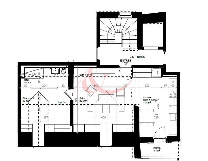 Neuf - Appartement en attique de 2.5 pièces à Corsier-sur-Vevey - Bild 3