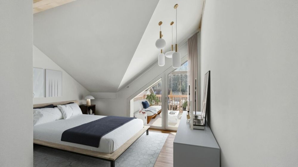 3.5 Zimmer Wohnung Erstvermietung - Visualisierung mögliche Möblierung