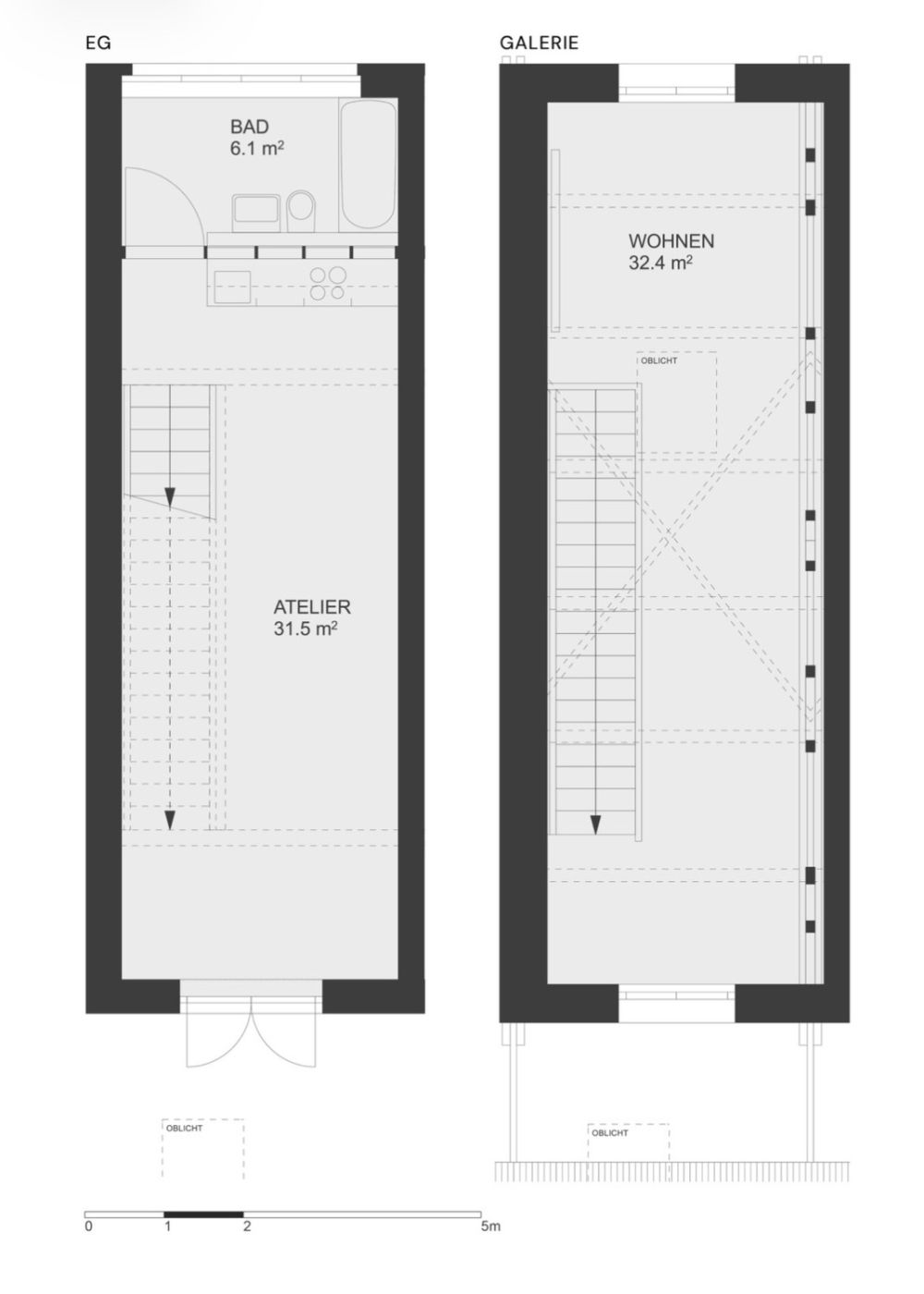 Erstbezug: besonderes 1.5 Zimmer Wohnatelier in Luzern – Wohnen & Arbeiten auf zwei Etagen - Bild 11
