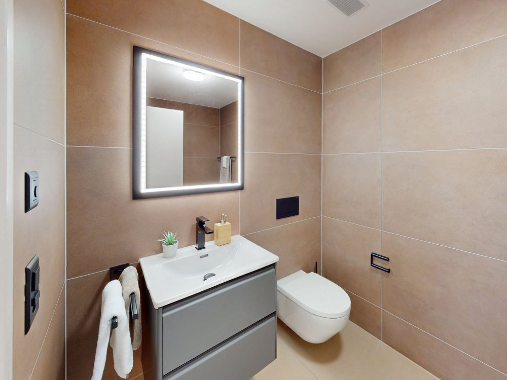 Moderne 3½-Zimmer-Wohnung C5 - 1. Monat mietzinsfrei - Badezimmer