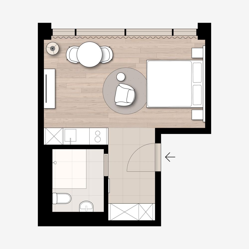 Studio Apartment - Barrierefrei möbiliert in Cham (Zug), Papieri-Areal - Bild 5