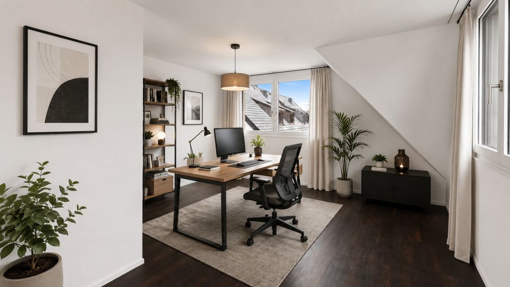 Ein aussergewöhnliches Zuhause mit viel Raum zum Leben - KI-generierte Visualisierung