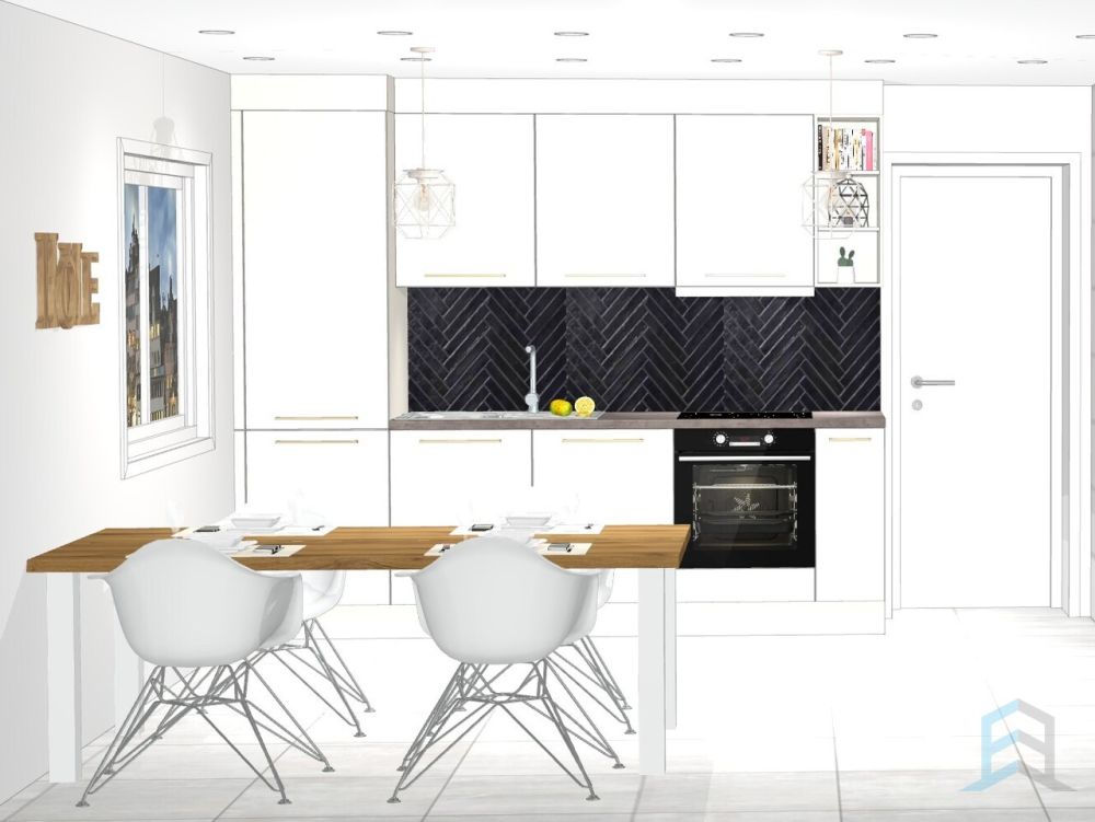 A LOUER Superbe appartement neuf de 2 ½ pièces à Salquenen - Appartement Salquenen - Cuisine / Wohnung Salgesch - Küche / Apartment Salgesch - Kitchen