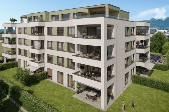 Moderne 3.5-Zimmer-Neubau-Wohnung mit grossem Balkon - Bild 3