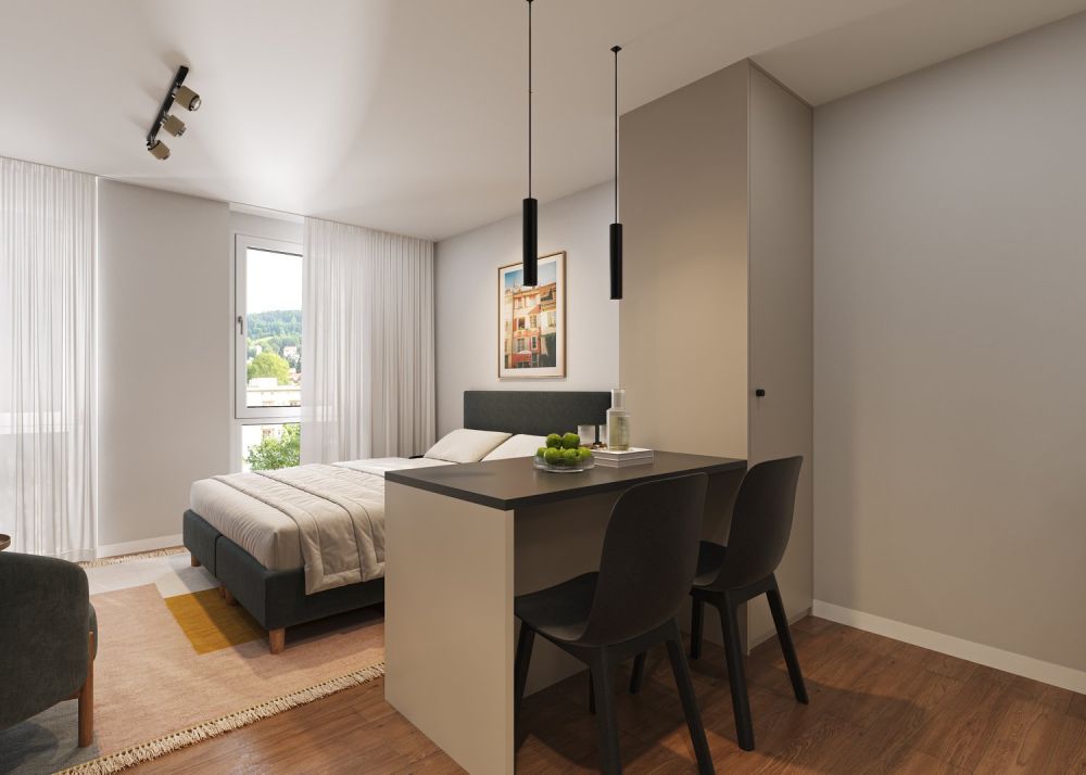 Möblierte 1.5-Zimmer-Wohnung im Neubau – mitten in Solothurn - Bild 1