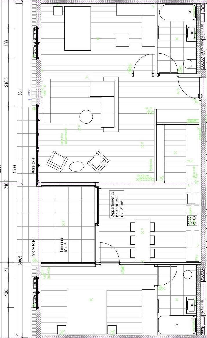 APPARTEMENTS NEUF 3.5 PIÈCES  À SIERRE - Appartement No 35 Nord au Rez