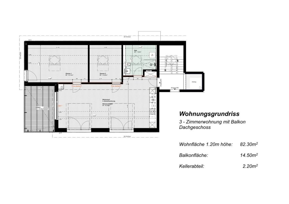 3.5-Zimmer Neubauwohnung mit Weitsicht - W4 - Bild 6