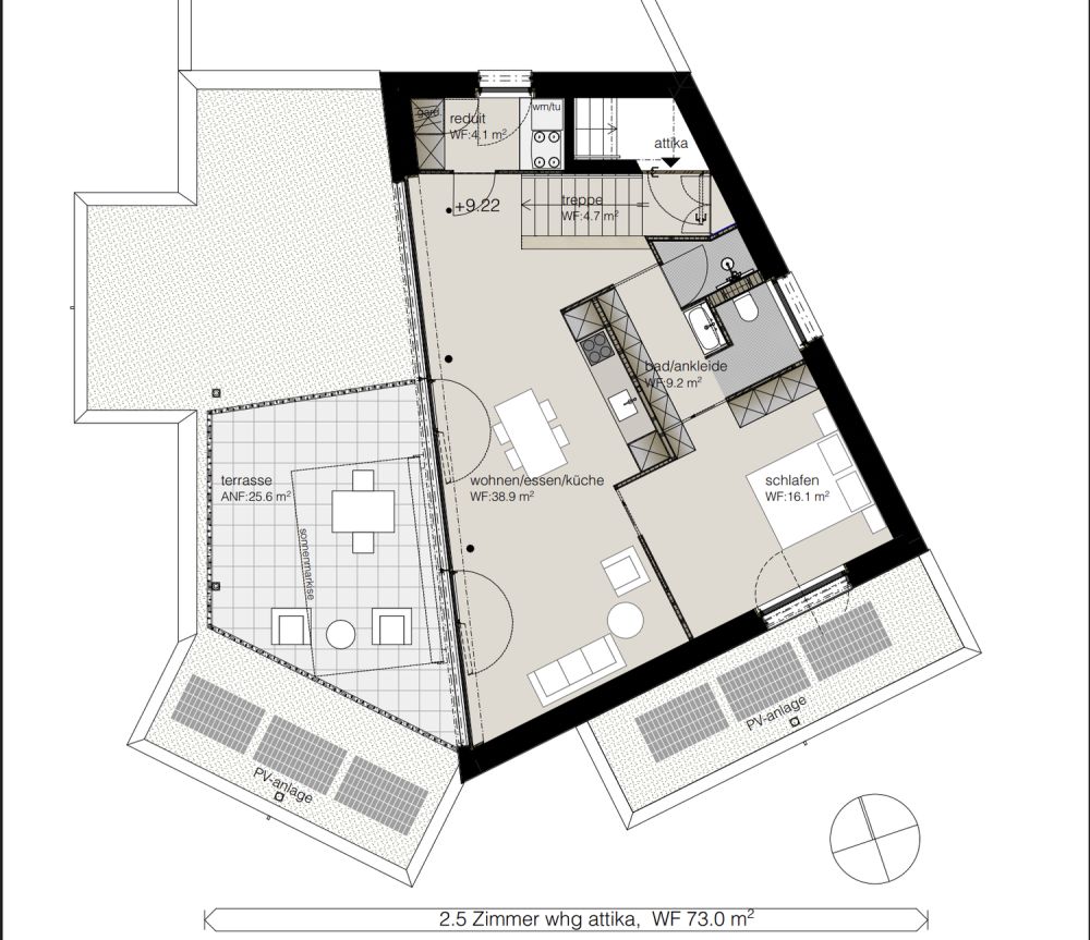 2.5-Zimmer Design-Attikawohnung mit 26 m² Terrasse im Aarauer Zelgli - Bild 11