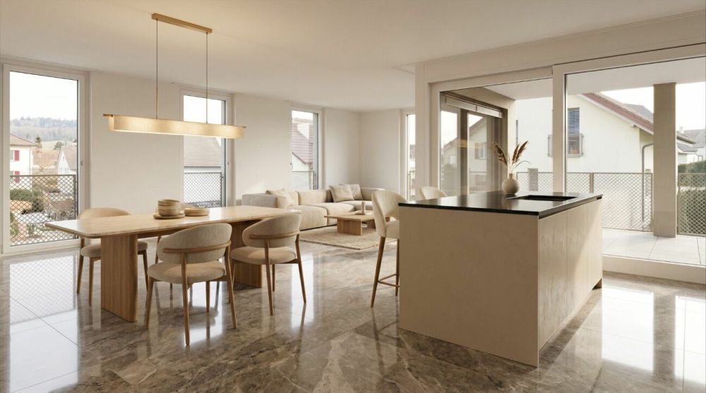 Moderne 4,5-Zimmer-Wohnung mit Balkon in Niedergösgen - Bild 1