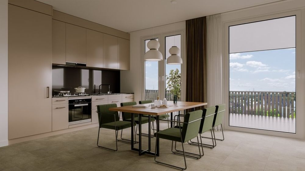 Erstbezug einer modernen Familienwohnung - Visualisierung Küche