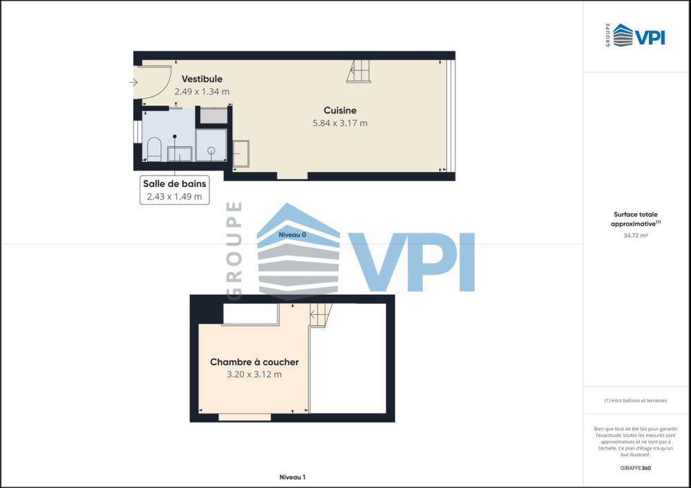 Schönes 1,5-Zimmer-Duplex in Plan-les-Ouates - Plan