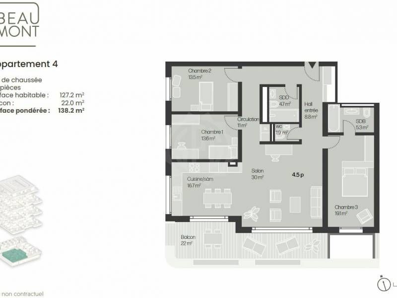 Dernier appartement neuf 4.5 pièces au rez - Bild 7