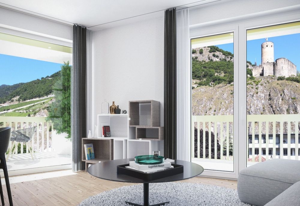 3.5 pièces au centre de Martigny dans nouvelle PPE Le Vieux Pont - Bild 6