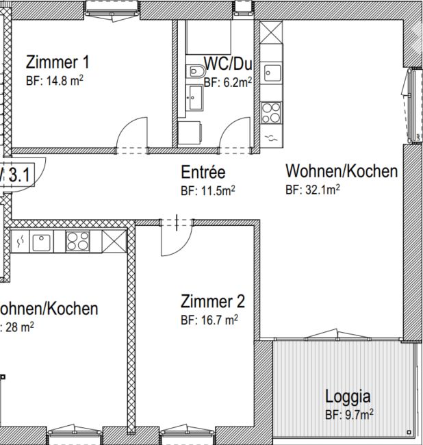 Moderne 3.5-Zimmer-Wohnung mit Balkon und Garage in Frenkendorf - Bild 6