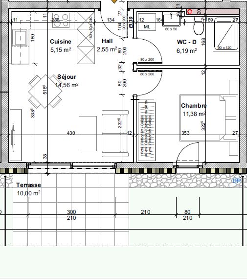 Nouvelle promotion en location à St-Pierre-de-clages - 4 appartements neufs de 2.5 pièces - Bild 3