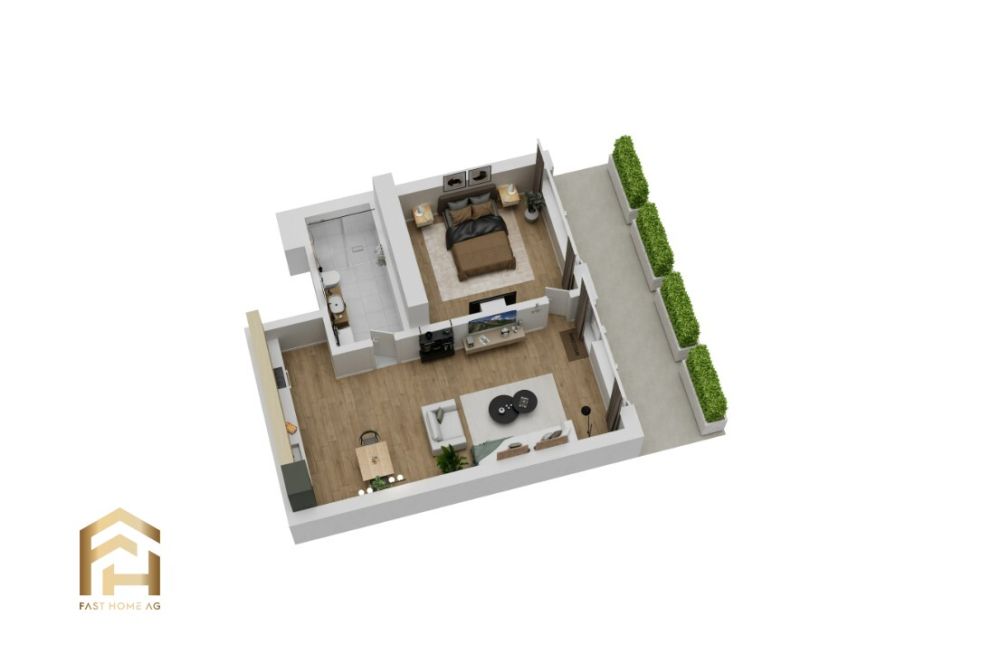 Attraktive 2.5 Zimmer Wohnung in Naters - Erstbezug - 2.5 ZWG - mitte