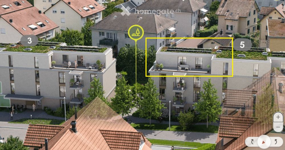 3.5-room Penthouse, new building in Dietikon (11 min by train to Zurich HB) - available Immediately - Bild 1