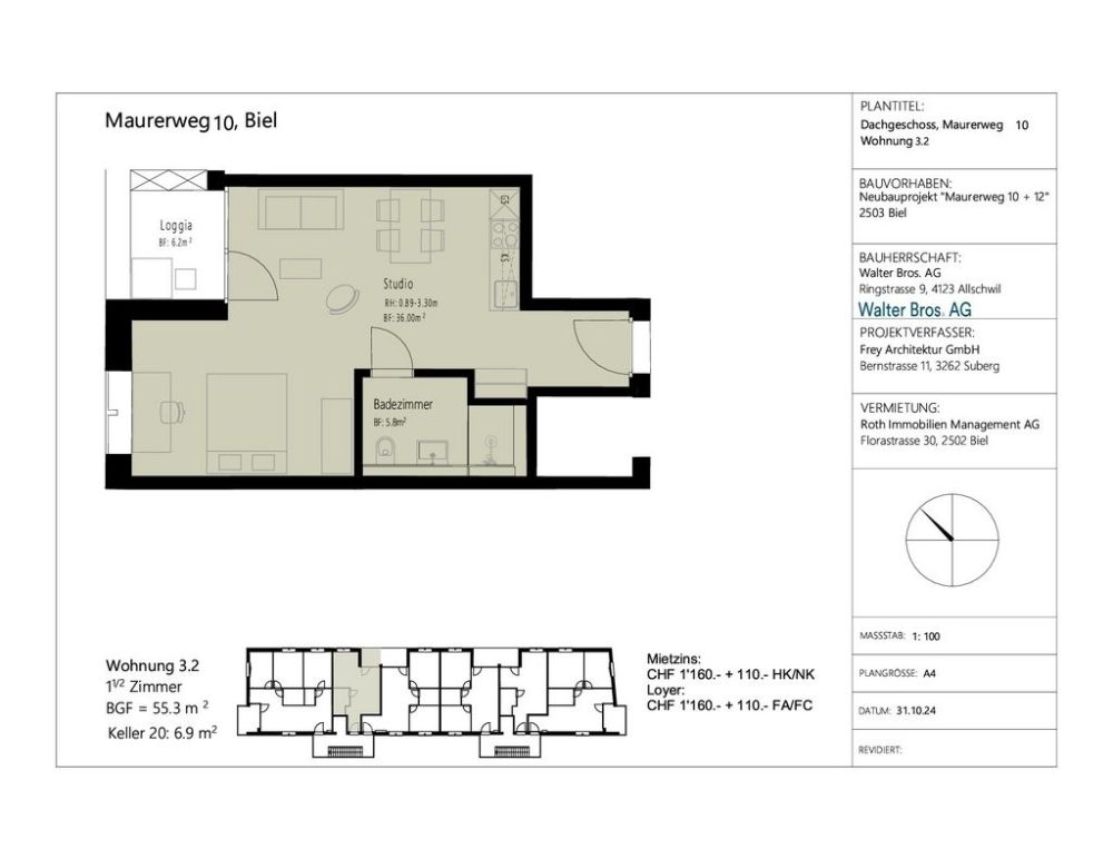 Modernes Wohnen im Neubau: 1.5-Zimmer-Wohnung mit Balkon im 3. OG - 1.5-Zi-Wohnungen-002.jpg