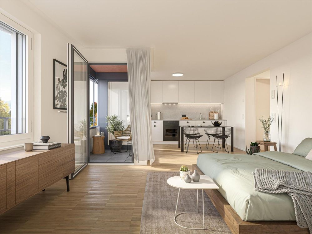 Studio mit Garagenstellplatz in Erlenbach ZH ab 01.10 oder nach Vereinbarung - Bild 1