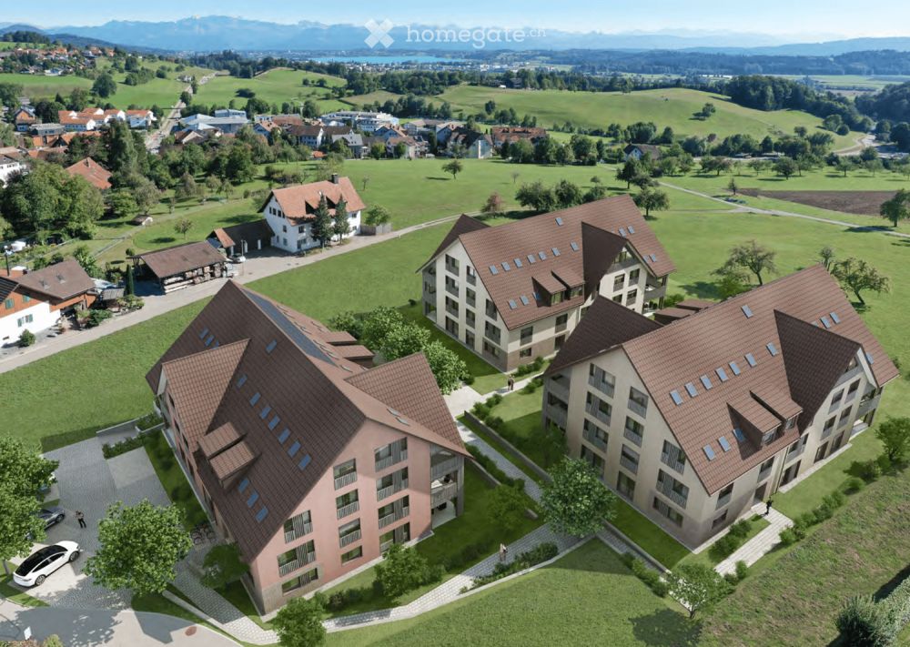 Moderne 5.5-Zimmer-Wohnung in Russikon mit herrlicher Aussicht in die Berge zu vermieten - Bild 1