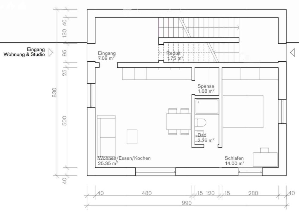2½ Zimmer Neubauwohnung in Lenzerheide (Möbiliert) - Bild 4