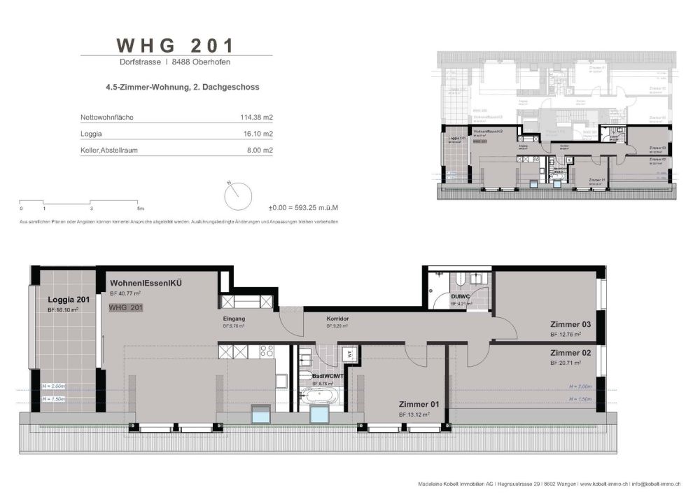 4 ½ Zimmer-Dachwohnung, 8488 Turbenthal - Bild 7