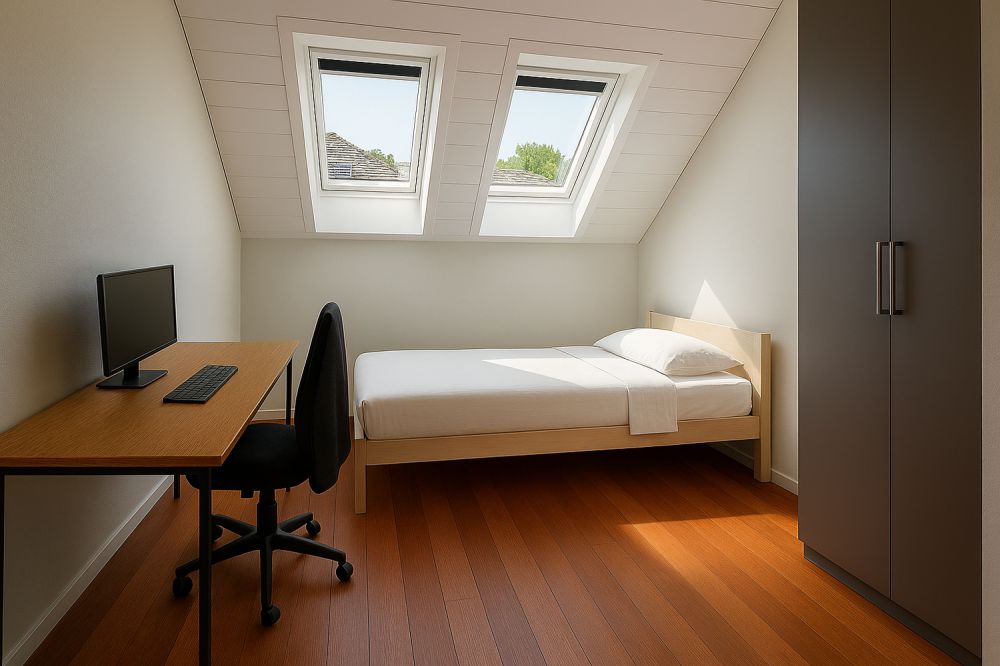 Helles WG-Zimmer in 4.5-Zimmer-Dachwohnung in ruhiger, grüner Umgebung - Bild 7