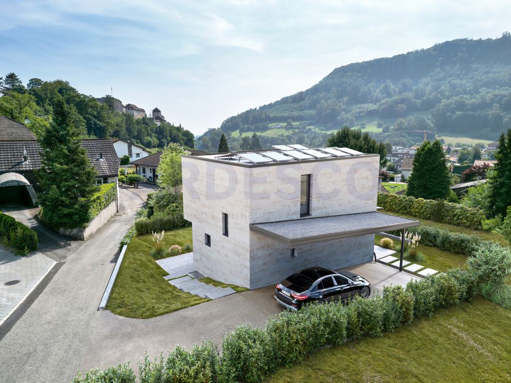 Ein Zuhause mit Weitblick - modernes Wohnen an historischer Kulisse - Einfahrt