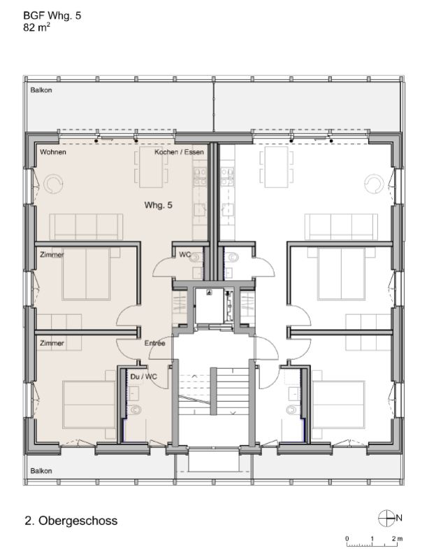 Wohnen mit Weitblick - 3.5 Zimmer-Neubauwohnung, 2. OG links - Bild 9