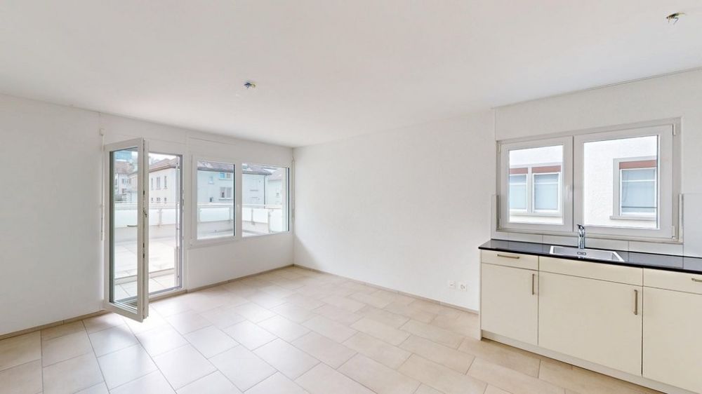 moderne 2.5 Zimmer-Wohnung im Zentrum von Rorschach! - Wohnzimmer