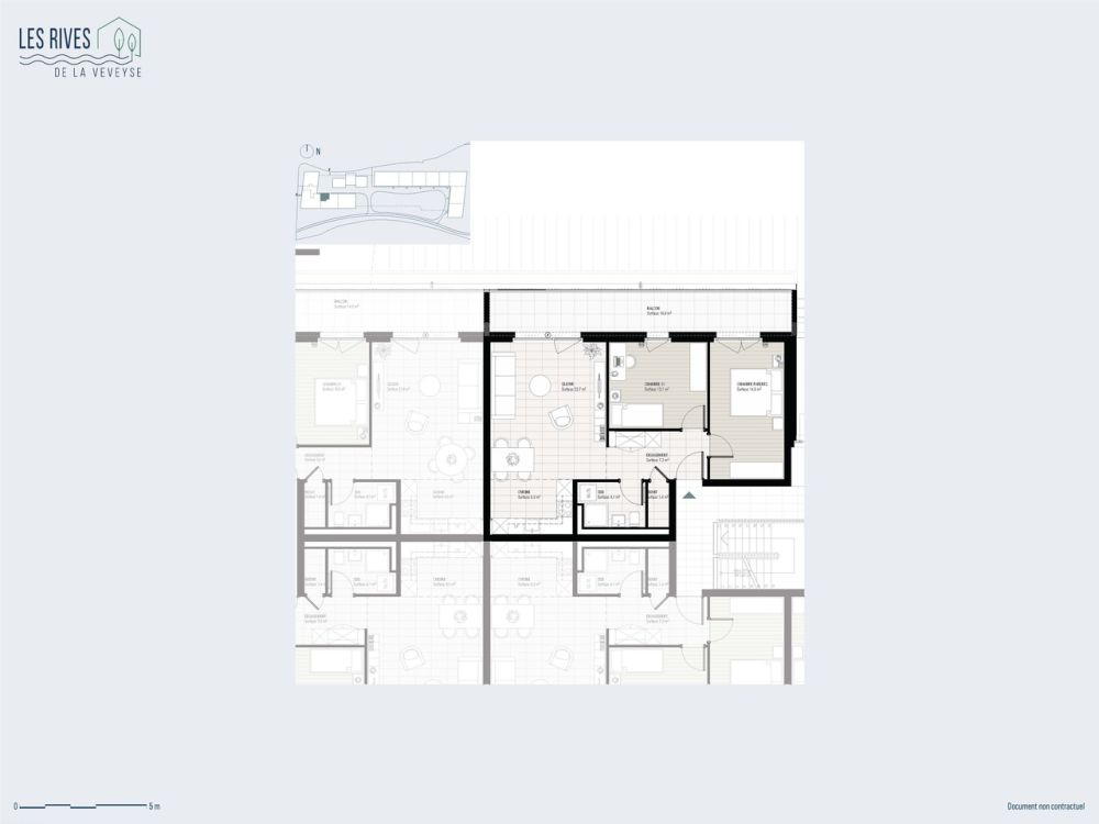 Appartement neuf 3.5 pièces avec balcon - Châtel-Saint-Denis - Bild 2