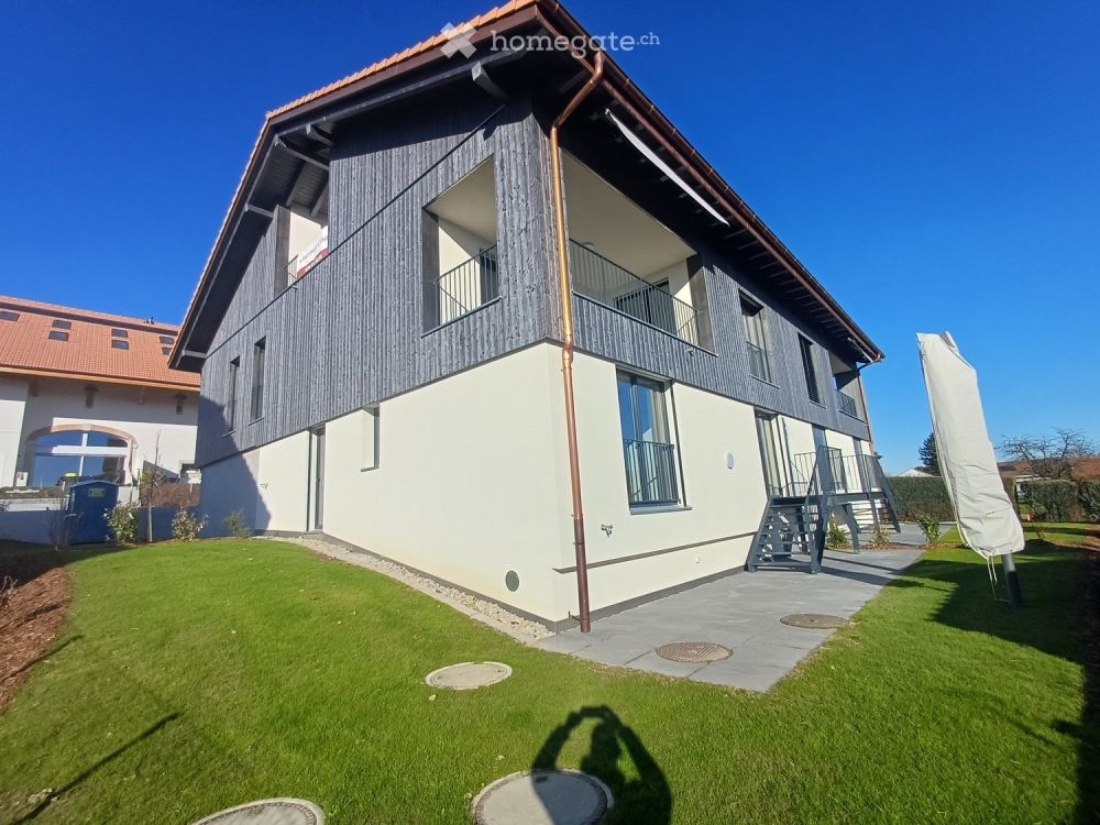 Appartement neuf de 3,5 pièces avec terrasse à St-Aubin FR - Bild 1