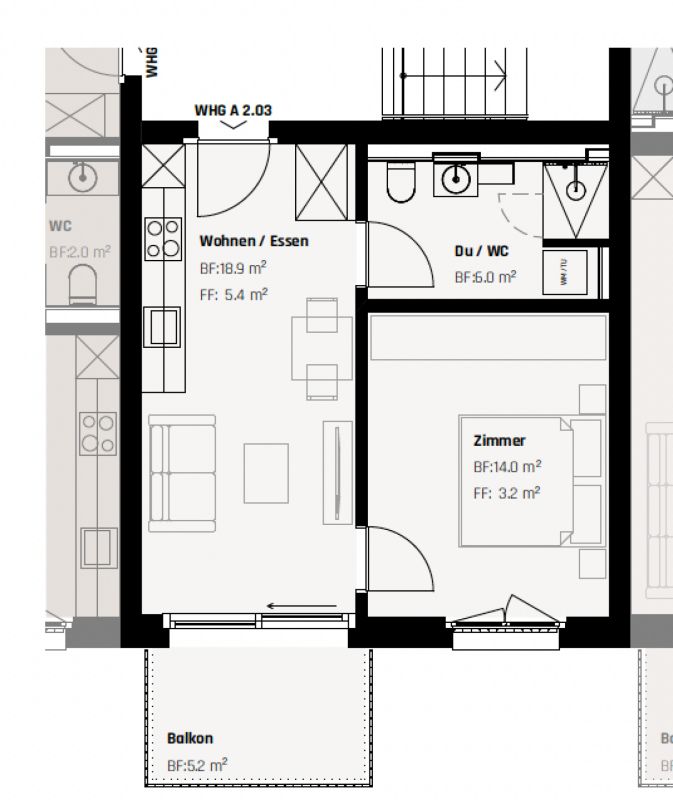 ERSTBEZUG: Luxuriöse 2.5-Zimmer Wohnung mit Südausrichtung - Bild 10