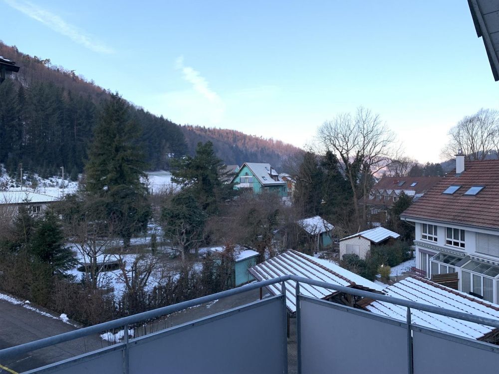 Ruhig gelegene 5.5-Zimmer-Maisonette-Wohnung in Bahnhof-Nähe - Balkon mit Aussicht